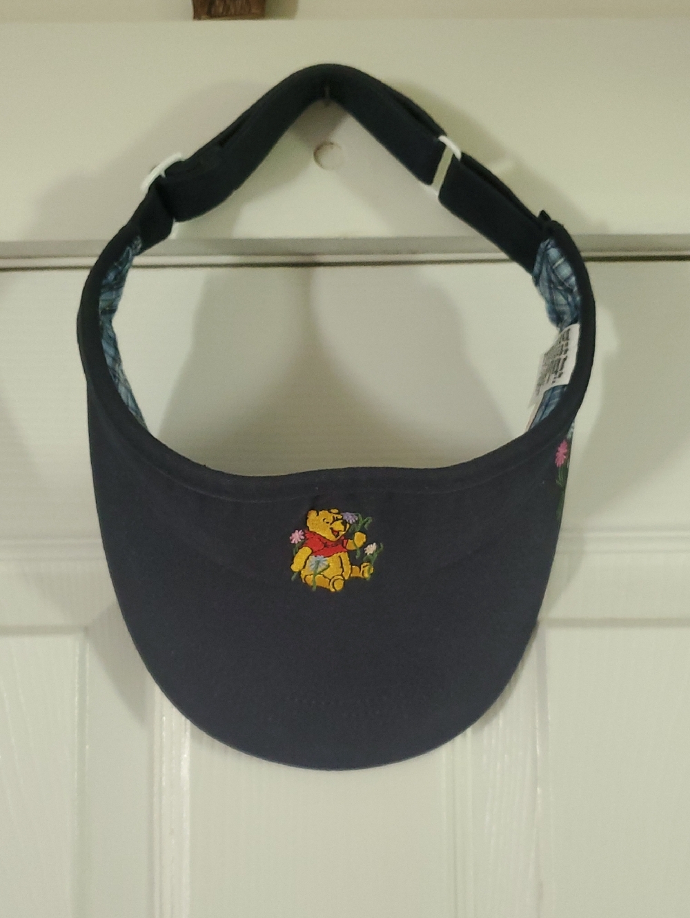 Disney Navy Visor with Winnie the Pooh Embroidery